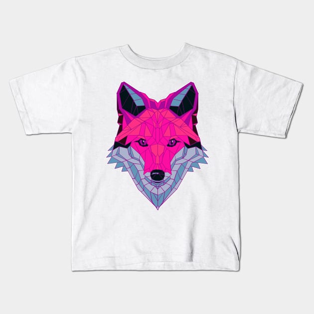 Vapor Fox Kids T-Shirt by aaallsmiles